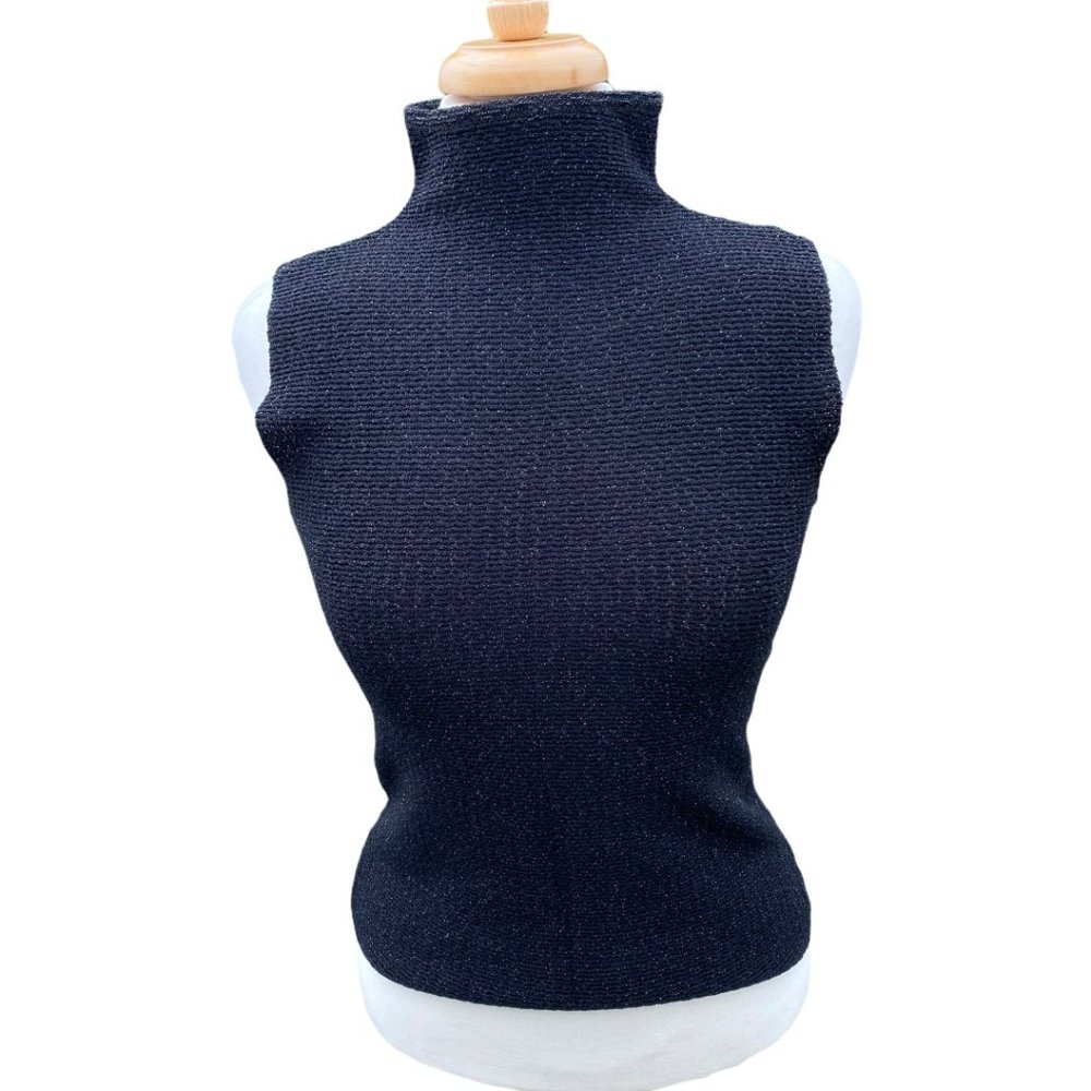 VNTG Armani Collezioni Shimmer Knit Tank, 6